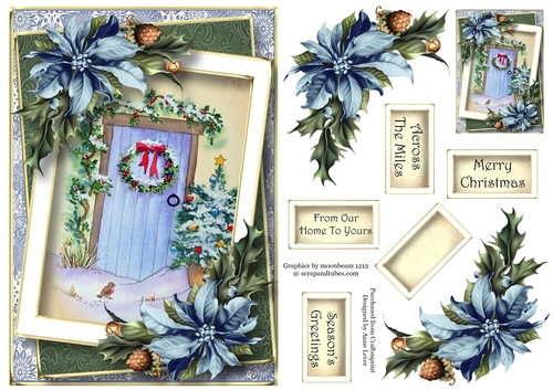 Framed Christmas - The Christmas Wreath A5