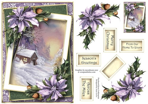Framed Christmas - Cabin In The Woods A5