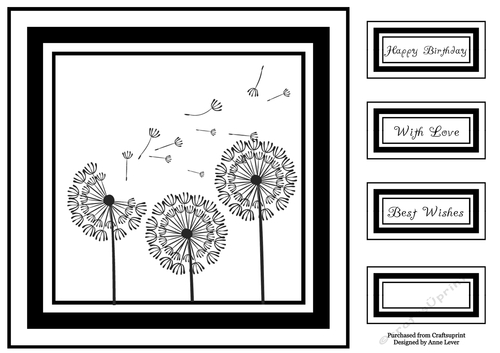 Monochrome Dandelion 5