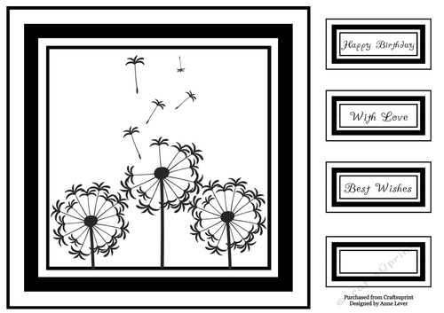 Monochrome Dandelion 6