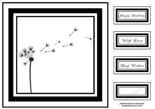 Monochrome Dandelion 7