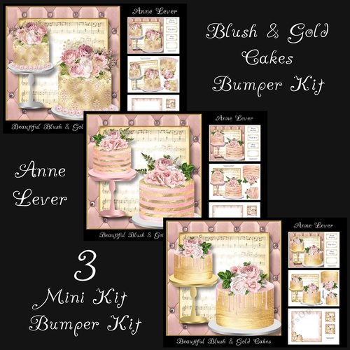 Blush & Gold Cakes Bumper Kit