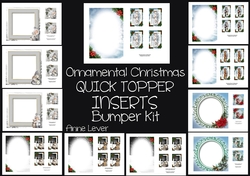 Ornamental Christmas Quick Topper INSERTS Bumper Kit