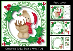 Christmas Teddy Bear & Xmas Pud