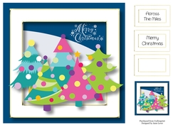 Merry Christmas Trees 8x8