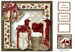 Christmas Glitter Gifts 8x8