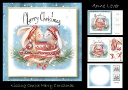 Kissing Couple Merry Christmas