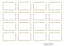 Blank Rectangle Gold Tags