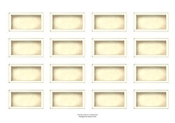 Blank Frame Natural & White Tags
