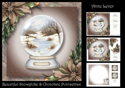 Beautiful Snowglobe & Chocolate Poinsettias