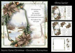 Scenic Verse Christmas - Chocolate Poinsettias