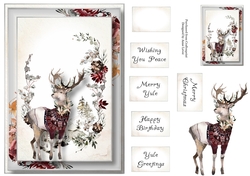 Winter Watercolour - Stag A5
