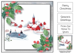 The Christmas Village - The Frozen Pond 8x8