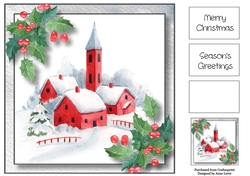 The Christmas Village - The Church 8x8