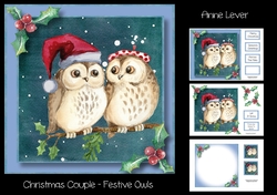 Christmas Couple - Festive Owls