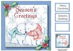 Christmas Couple - Polar Bears 8x8