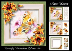 Butterfly Watercolour Splatter Art 2