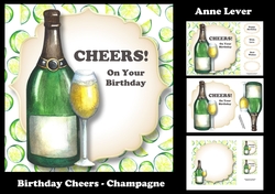 Birthday Cheers - Champagne