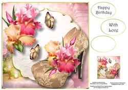 Scenic Shoes & Blush Iris 8x8