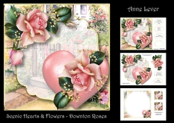 Scenic Heart & Flowers - Downton Roses