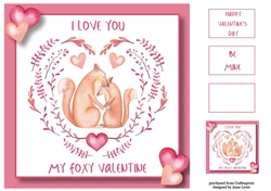 My Foxy Valentine 8x8