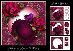 Valentine Roses & Heart
