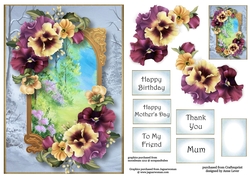 A Portal Into Spring - Pansies A5