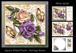 Square Gilded Frame - Heritage Roses