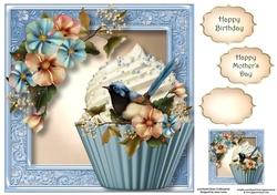 Magic Garden Cupcake 8x8