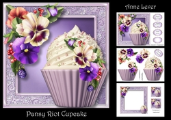 Pansy Riot Cupcake
