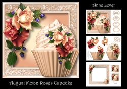 August Mood Roses Cupcake
