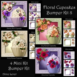 Floral Cupcakes Bumper Kit 8