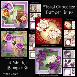 Floral Cupcakes Bumper Kit 10