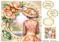 Soft Spring In Peach 8x8