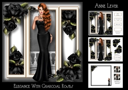 Elegance With Charcoal Roses