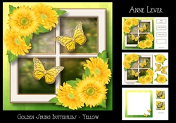 Golden Spring Butterflies - Yellow
