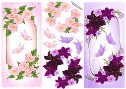 Florals & Butterflies 2 - 2 DL Toppers