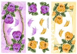 Florals & Butterflies 6 - 2 DL Toppers