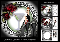 Stilettos & Cocktails - Zebra - Version 1