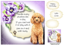 Handle Every Situation Like A Dog - Poodle 8x8
