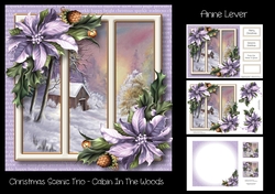 Christmas Scenic Trio - Cabin In The Woods