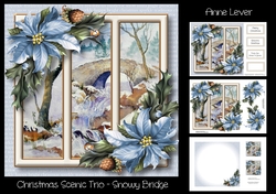 Christmas Scenic Trio - Snowy Bridge