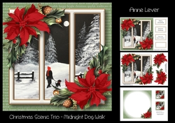 Christmas Scenic Trio - Midnight Dog Walk