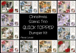 Christmas Scenic Trio QUICK TOPPER Bumper Kit