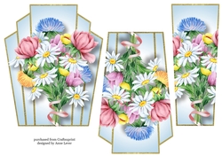 Art Deco Watercolour Stacker - Spring Bouquet