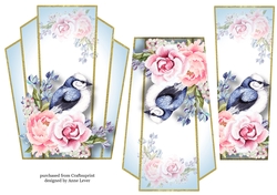 Art Deco Watercolour Stacker - Beautiful Bird 1