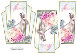 Art Deco Watercolour Stacker - Beautiful Bunny