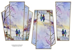 Art Deco Watercolour Stacker Winter Scenes 1