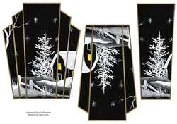 Art Deco Watercolour Stacker Winter Scenes 4