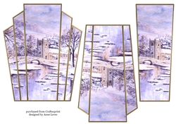 Art Deco Watercolour Stacker Winter Scenes 8